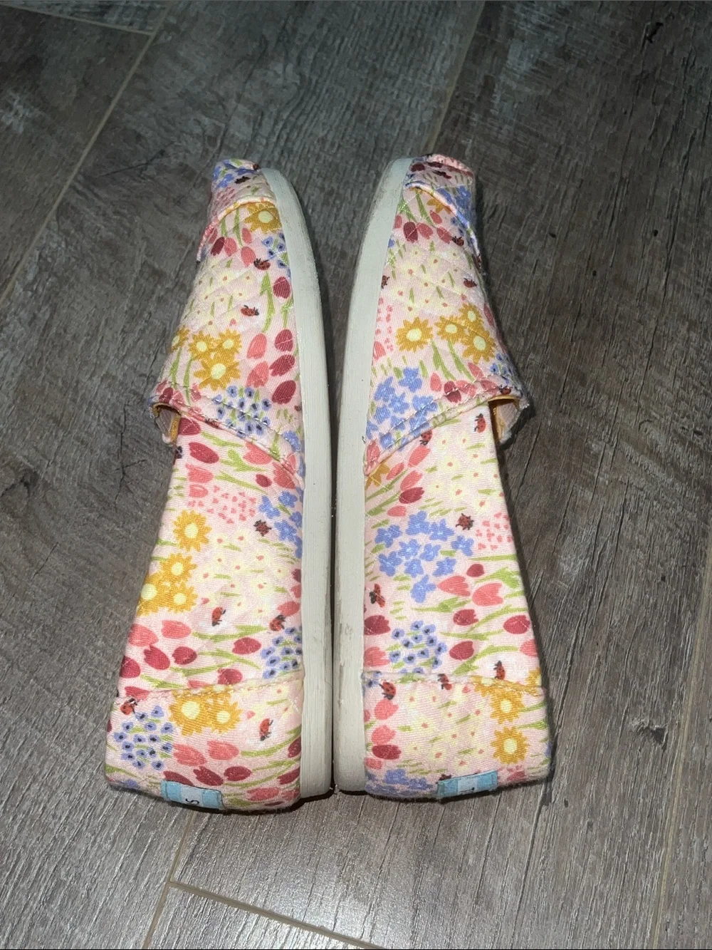 TOMS Alpargata Parfait Pink Repreve Flower Fields Quilted Knit